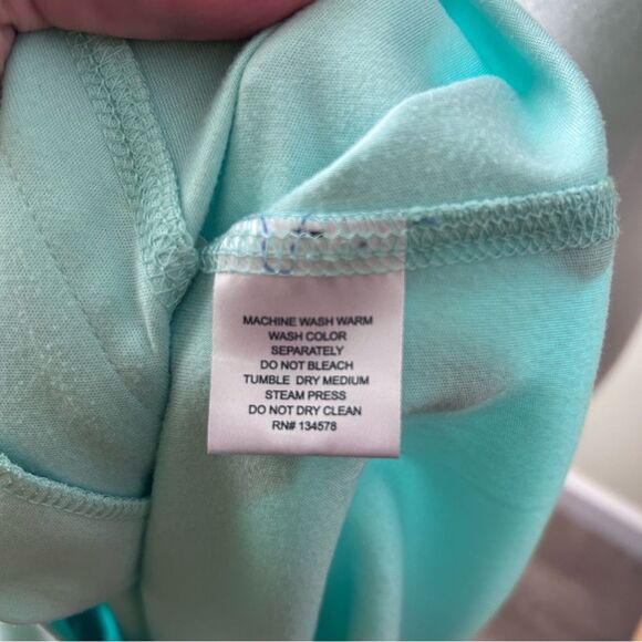 Vineyard Vines Pastel Robin’s Egg Blue Quarter Zip Long Sleeve Pullover - Large - Picture 9 of 9